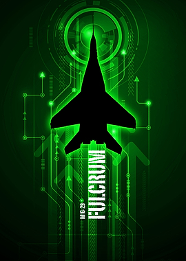 Mig-29 Fulcrum digital aviation art work