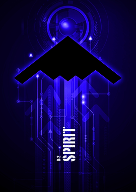 B-2 Spirit digital aviation art work