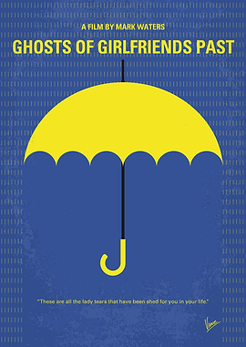 No839 My Ghosts of Girlfriends Past minimal movie poste ...