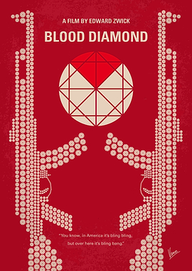 No833 My Blood Diamond minimal movie poster A fisherma ...