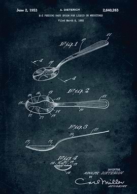 No259 - 1952 - E-Z Feeding baby spoon for liquid or med ...