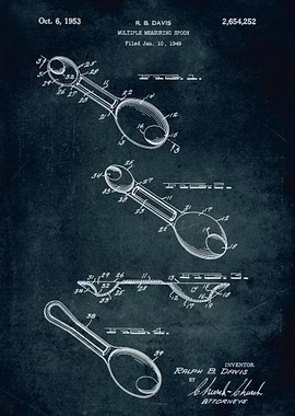 No261 - 1949 - Multiple measuring spoon - Inventor R. B ...