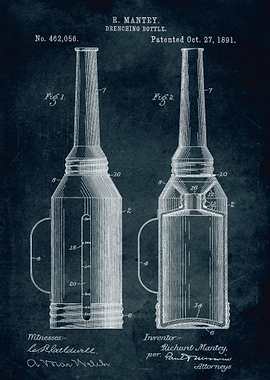 No256 - 1891 - Drenching bottle - Inventor R. Mantey