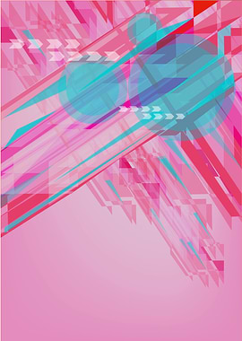 Futuristic Abstract formation of shapes with Negative S ...