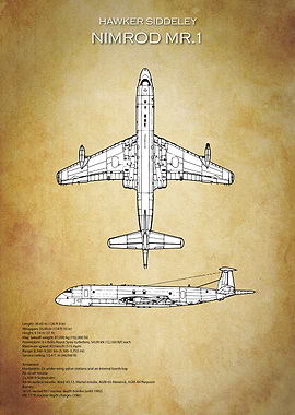 Hawker Siddeley Nimrod Blueprint