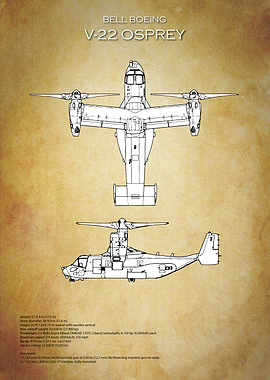 Bell Boeing V-22 Osprey Blueprint