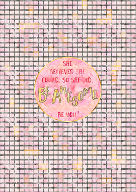 Text Art SHE BELIEVED