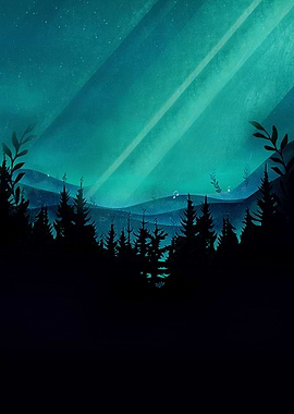 Magic in the Woods | Digital Art, 2017