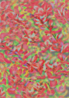 abstract Leaf hedge plant