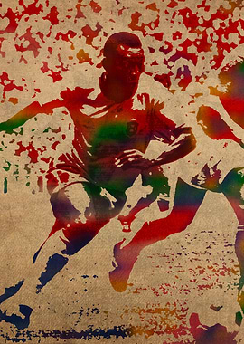 Pele Watercolor Portrait