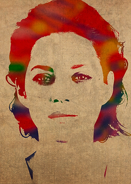 Marion Cotillard Watercolor Portrait