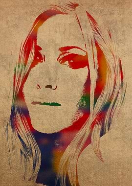 Jennifer Aniston Watercolor Portrait
