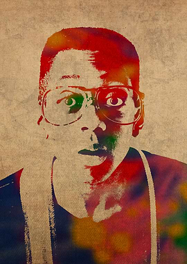 Steve Urkel Watercolor Portrait