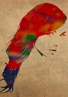 Gal Gadot Watercolor Portrait