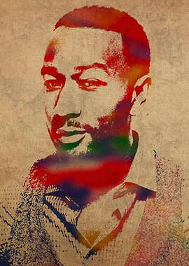 John Legend Watercolor Portrait