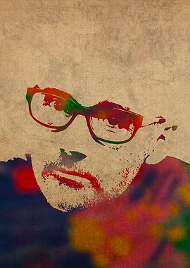 Moby Watercolor Portrait