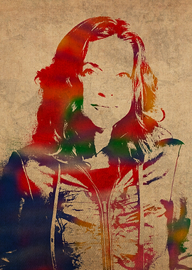 Ani DiFranco Watercolor Portrait