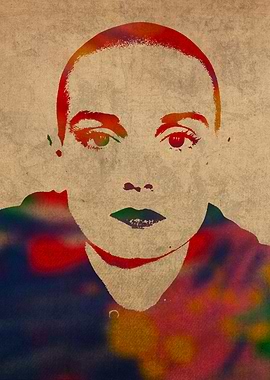 Sinead Oconnor Watercolor Portrait