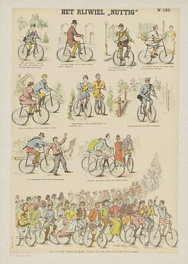 Vintage Cycling Illustration