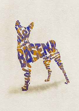 Basenji Dog Typo