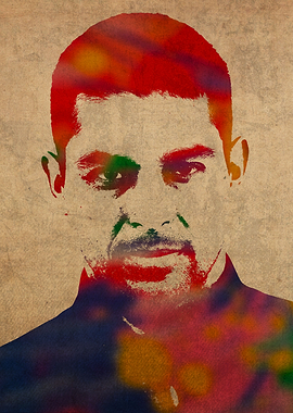 Wilmer Valderrama Watercolor Portrait