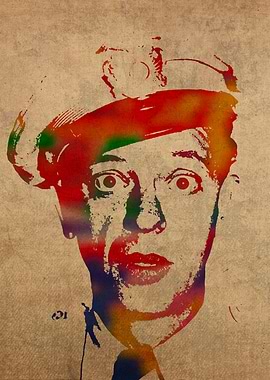 Don Knotts as Barney Fife Watercolor Portrait