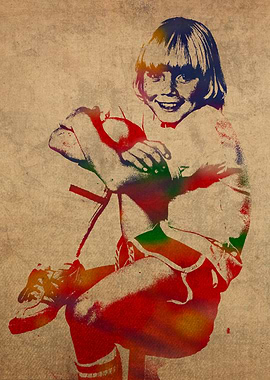 Young Ricky Schroder Watercolor Portrait