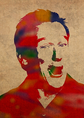 Robin Williams Watercolor Portrait