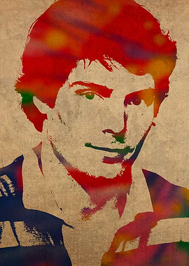 Christopher Reeve Watercolor Portrait