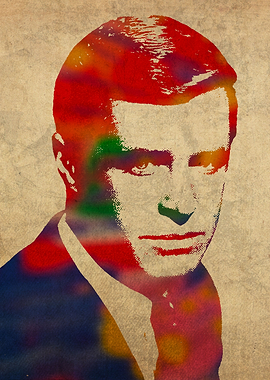George Peppard Watercolor Portrait