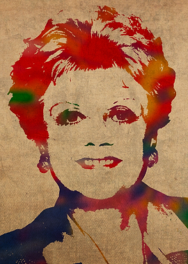 Angela Lansbury Watercolor Portrait