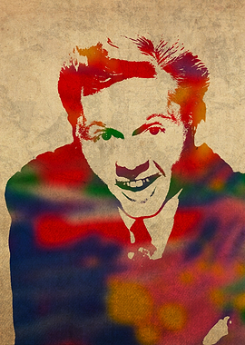 Mickey Rooney Watercolor Portrait