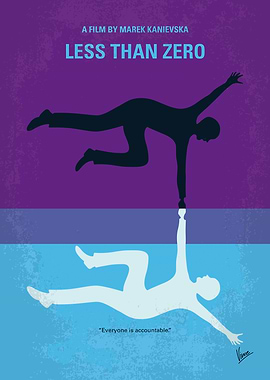 No848 My Less Than Zero minimal movie poster