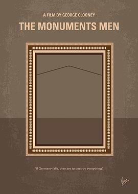 No845 My THE MONUMENTS MEN moviem poster