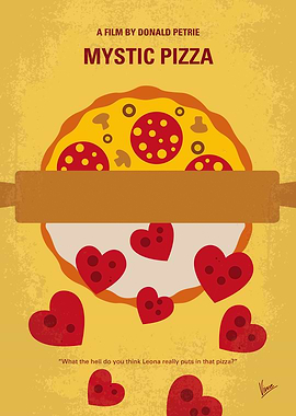 No846 My Mystic Pizza minimal movie poster