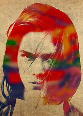 River Phoenix Watercolor Portrait