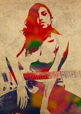 Amy Winehouse Watercolor Portrait