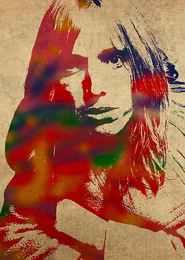 Tom Petty Watercolor Portrait