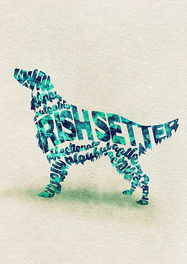Irish Setter Dog Typo