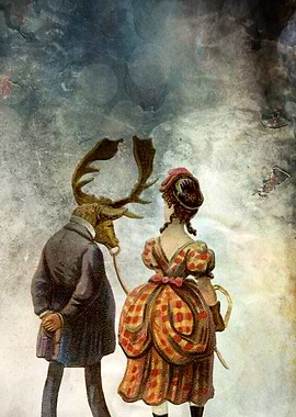 VINTAGE COUPLE IN AUTUMNAL