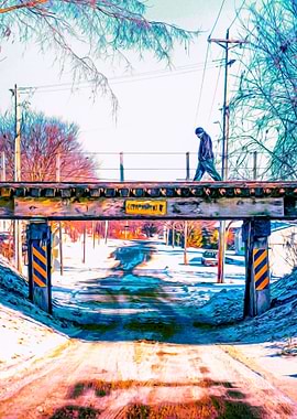 The road under the rail