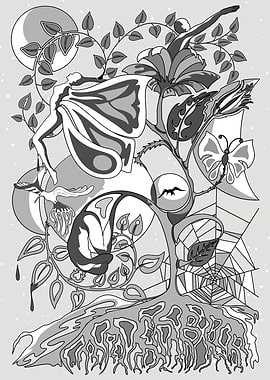 Metamorphosis and Connections Surreal Conceptual A