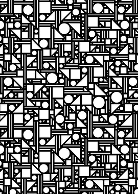 Geometric maze (black)