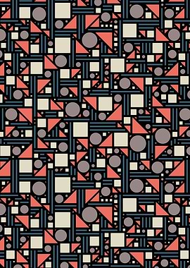 Geometric maze (color)