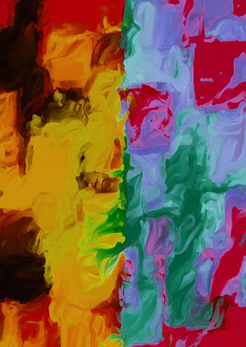 vintage painting texture abstract in yellow green