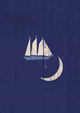 Ship on the moon