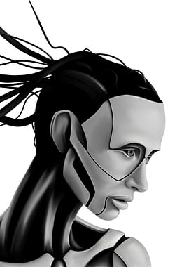 Android Woman Painting