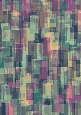 psychedelic geometric square pattern abstract in p