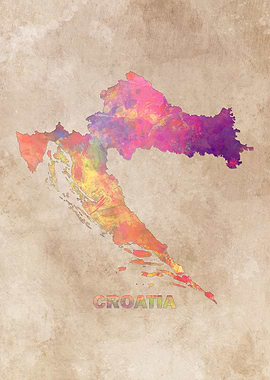Croatia map