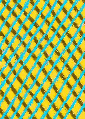 line pattern painting abstract background in yello